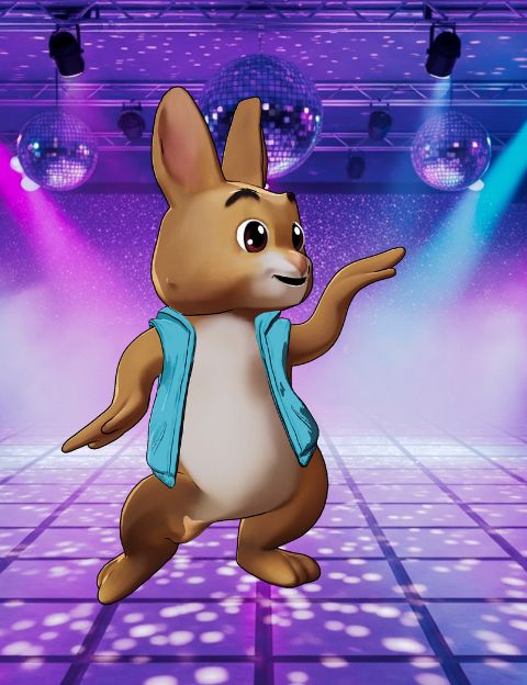 Animaciones gratuitas para redes sociales - Conejo Animado Krikey AI