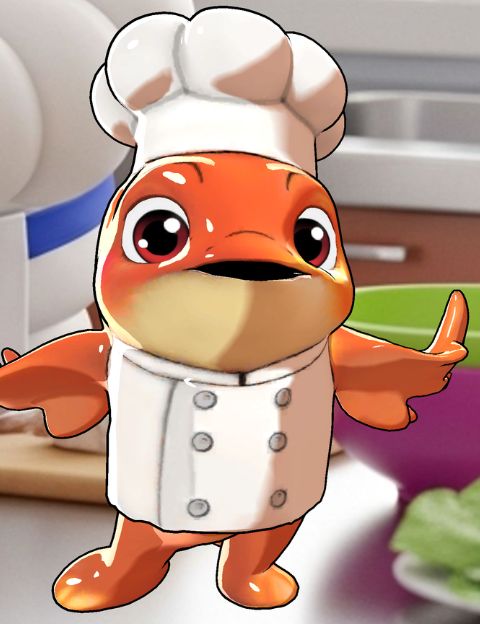 Videos explicativos y animación de recetas con chef - Pez Animado Krikey AI