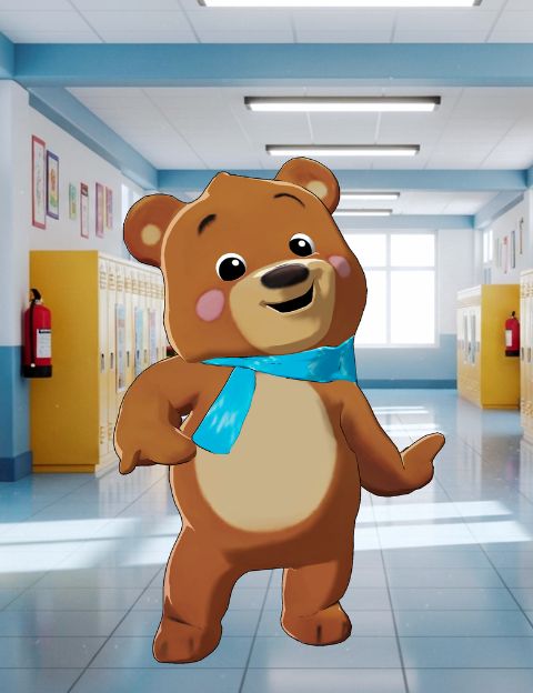 Creador de videos educativos, creador de tutoriales fácil, Oso Animado Krikey AI