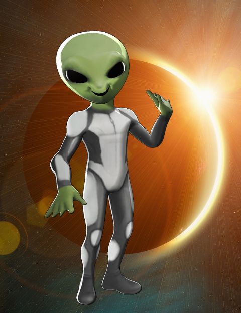 Alienígena Animado - Tienda de personajes 3D para shows infantiles
